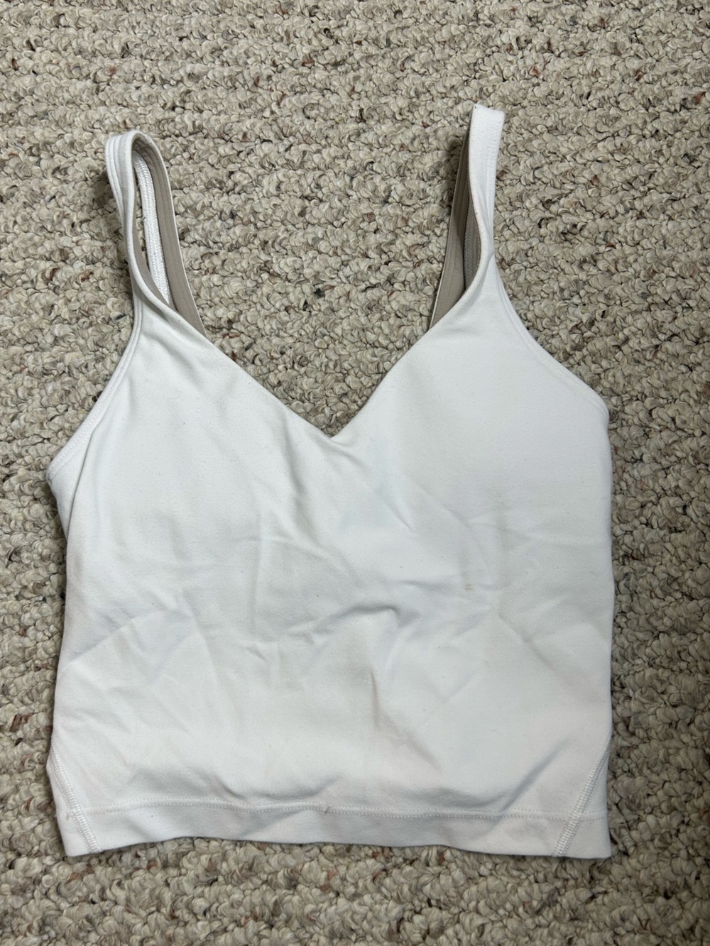 Lululemon White Tank Top Size 0
